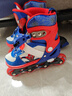 迪士尼（Disney）轮滑鞋儿童溜冰鞋男女童滑冰鞋初学可调直排蜘蛛侠旱冰鞋送礼物 实拍图