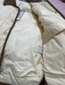 坦博尔羽绒服女短款翻领韩版宽松女士灯芯绒外套TD236266 奶茶棕 165  实拍图