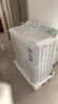 海尔（Haier）双桶洗衣机半自动 家用大件洗 10公斤大容量 省水电 以旧换新 双缸 原厂品质XPB100-81D2 实拍图