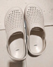 卡帝乐鳄鱼洞洞鞋男士凉鞋休闲花园拖鞋两用沙滩鞋凉拖鞋子 男 1556 白色 41 实拍图