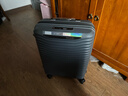 新秀丽（Samsonite）行李箱20英寸简约大波浪箱登机拉杆箱旅行箱KJ1钢青色密码箱 实拍图