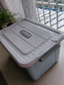SPACEXPERT 衣物收纳箱特大号塑料整理箱车载储物箱36L灰色 1个装 带轮 实拍图