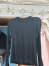 优衣库女装HEATTECH EXTRA WARM 混纺圆领T恤/长袖 9%羊绒 478955 478955/09黑色 XS 实拍图