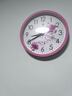 北极星（POLARIS）挂钟 时尚创意客厅钟表 简约石英钟2842粉樱花30cm 实拍图