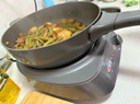 美的（Midea）钛陶电炒锅 电蒸锅宿舍煮锅炒菜专用分体式家用多功能一体电火锅煎锅5.5L多用途锅HCG3218S配蒸笼 实拍图