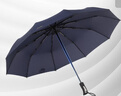 天堂 全自动雨伞三折 10骨加固一键开收易甩干简约晴雨伞 藏青 实拍图