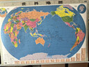 世界地图挂图 升级精装版 1.1米*0.8米 学生办公室书房家庭装饰挂图 无拼缝 2025 实拍图