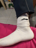 李宁袜子男运动袜跑步袜篮球袜羽毛球袜纯棉防臭吸汗中筒袜子 黑白灰各一双【均码】 实拍图