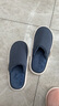 优调棉拖鞋男软底舒适居家抗菌保暖防滑静音大码地板拖鞋冬 藏青42-43 实拍图