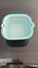 新款双层沥水篮洗菜塑料厨房水果篮子家用多功能清洗神器菜篮 圆角浅蓝色中号【沥水网+盆】1个 实拍图