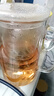 雅集玻璃杯加厚办公室带盖带把手带过滤大茶杯 茶水分离男士泡茶杯 实拍图
