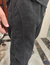 顶峰保罗（Dingfengbaoluo）美式灯芯绒休闲裤男春季束脚卫裤潮流舒适雪尼尔K901黑色4XL 实拍图