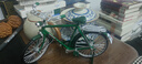 二八大杠自行车拼装摆件手工diy复古属模型玩具老式邮政送报单车 怀旧版-28-【经典绿色】二八大杠 实拍图