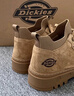 Dickies马丁靴男靴2025秋冬鞋子男潮流百搭靴子男加绒低帮工装靴增高男鞋 浅棕 40 【偏大一码，适合运动鞋41】 实拍图