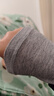 优衣库女装HEATTECH EXTRA WARM 混纺圆领T恤/长袖 9%羊绒 478955 478955/03灰色 L 实拍图