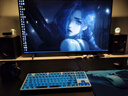 臻火鼠标垫 幽 fps电竞游戏专用大号桌垫 CSGO LOL PUBG APEX 无畏契约 乱纹控制粗面 360*300*4 实拍图