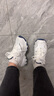 斯凯奇（Skechers）女鞋秋冬小白熊休闲鞋子厚底增高百搭运动软底老爹鞋99999863 白色/海军蓝色/WNV 35 实拍图