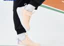 乔丹女童跑步鞋儿童冬季革面运动鞋小童鞋 淡皙粉/纯净紫30 实拍图