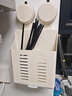 YWEEL筷子收纳盒沥水壁挂式免打孔家用厨房勺子筷子筒筷笼筷子笼置物架 实拍图
