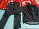 洛克兄弟 骑行服冬季套装男女款抓绒保暖长袖长裤户外骑行套装 昆仑-黑红（加厚防风抓绒保暖） XL 实拍图