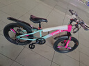 凤凰山地自行车男女变速山地车碟刹青少年儿童自行车学生单车 星际 蓝玫【变速+三刀轮】 20寸【适合125-160cm】 实拍图