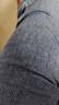 真维斯（JEANSWEST）牛仔裤男2025秋冬柔软棉弹修身小脚裤潮流时尚印花男长裤中蓝34 实拍图