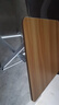 小魔折叠桌家用小户型餐桌饭桌户外便携桌子出租屋方桌麻将桌 胡桃木 实拍图