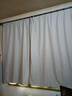 铭聚布艺（MINGJU）窗帘 全遮光窗帘成品窗帘布遮阳帘涤塔夫奶油色挂钩式1.5*2.0单片 实拍图