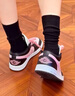 耐克（NIKE）球鞋定制JordanAJ1GS雾野樱花黑粉女款复古篮球鞋新年礼物 DC0774-101(Team17-雾野樱花S-B 37.5 _鉴别，假一赔三 实拍图