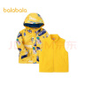 巴拉巴拉儿童外套男童宝宝童装新款两件套便服卡通图案 黄色调00333 90cm 晒单实拍图