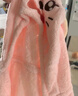 欧孕（OUYUN）婴儿浴巾珊瑚绒速干儿童斗篷浴袍带帽宝宝洗澡浴衣 兔子145*85 实拍图