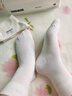 蕉内（Bananain）银皮301S袜子女士新疆精梳棉7A抗菌防臭透气船袜短中长筒秋冬5双 [中筒]白白白白白 5双 均码 实拍图
