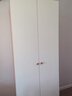 全友家居奶油风二门衣柜卧室家用出租房靠墙落地收纳柜子成品衣橱家具 实拍图