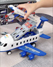 狂野骑士儿童玩具飞机男孩惯性客机模型早教仿真变形弹射轨道3-6生日礼物 实拍图