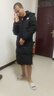 冬款中长款羽绒服男士大码冬季过膝加厚连帽情侣女款冬装外套 黑色 L 建议110到125斤 实拍图