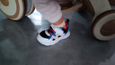 江博士Dr.Kong江博士童鞋魔术贴2023春秋网布舒适透气幼儿女宝宝学步鞋 黑/白/蓝 23 脚长约13.4-14.1 实拍图
