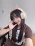 ROBERILLINE柏林之声B5头戴式耳机无线蓝牙电脑电竞游戏猫耳朵高颜值儿童耳麦女生发光可爱品质长续航降噪耳麦 米白色（蓝牙版）+RGB发光耳机架 实拍图