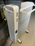 美的（Midea）【白玉】取暖器/电暖器/电暖气家用/烤火炉/13片大面积/电热油汀/油酊/电热器/电热取暖器HYX22N 实拍图