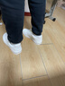 安踏男鞋板鞋小白鞋子男士运动鞋秋冬季减震皮面防泼水休闲百搭鞋 【厚底8065】象牙白/芯片灰-1 44 (270mm) 实拍图