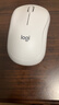 罗技（Logitech）M221 轻音鼠标 无线鼠标 办公鼠标 对称鼠标 带无线微型接收器 米白色 实拍图