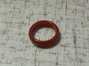 西玺 天然红黑玛瑙戒指情侣玉髓戒指男女玉石指环玉戒子 实拍图