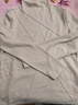 欧莎（OSA）半高领双面德绒打底衫T恤女秋冬2025年新款保暖内搭上衣大码 米白色 M 实拍图