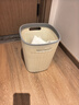 五月花手提压圈垃圾桶10L奶黄客厅厨房卫生间厕所家用垃圾桶GB117 实拍图