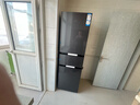 海尔（Haier）冰箱218L三门玻璃面板新一级能效双变频三开门风冷黑金净化软冷冻家用冰箱大容量BCD-218WGHC3E9YS 实拍图