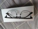 帕森（PARZIN）光学眼镜架 范丞丞同款轻盈钛腿复古眉框商务眼镜 可配近视 68105 实拍图