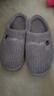 小熊兔子卡通棉拖鞋家用室内厚底保暖防滑毛毛拖鞋踩屎感棉拖鞋女 灰色 44-45 【平时适合43-44】 实拍图