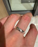 BJYLS999足银戒指女男素圈食指环小众开口纯银尾戒饰品实用礼物送女友 【999足银】极简素圈戒指-女款 实拍图