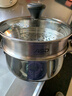 爱仕达（ASD）汤锅 304不锈钢小蒸锅 带蒸屉炖煮锅 20CM燃气电磁炉通用奶锅B1-Z 实拍图