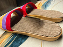 利达妮（TZLDN）亚麻拖鞋女夏季2025新款夏天室内居家用棉麻布地板女士情侣凉拖鞋 实拍图