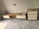 全友家居现代简约电视柜茶几组合套装小户型客厅家具储物柜子 【原木风】2米电视柜+0.58米附柜 多元储物空间+双色可选+不占地 实拍图